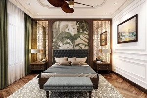 23+ Mẫu phòng ngủ phong cách Indochine đẹp, xứng tầm đẳng cấp